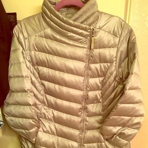 Silver Thin Puffer Jacket
